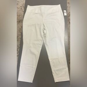 Alyx White Stretch Capri Crop Pants 3X